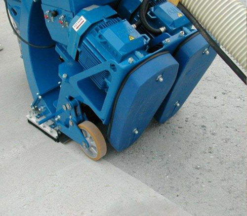 混凝土、水泥、瀝青路面拋丸機(jī)施工圖