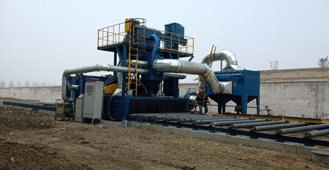 鋼板拋丸打砂機，鋼板噴砂打沙機